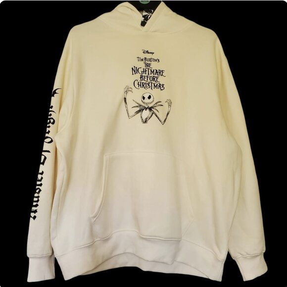 Disney Nightmare Before Christmas Skellington Pullover Hoodie - 2XL - NWT - Picture 2 of 5